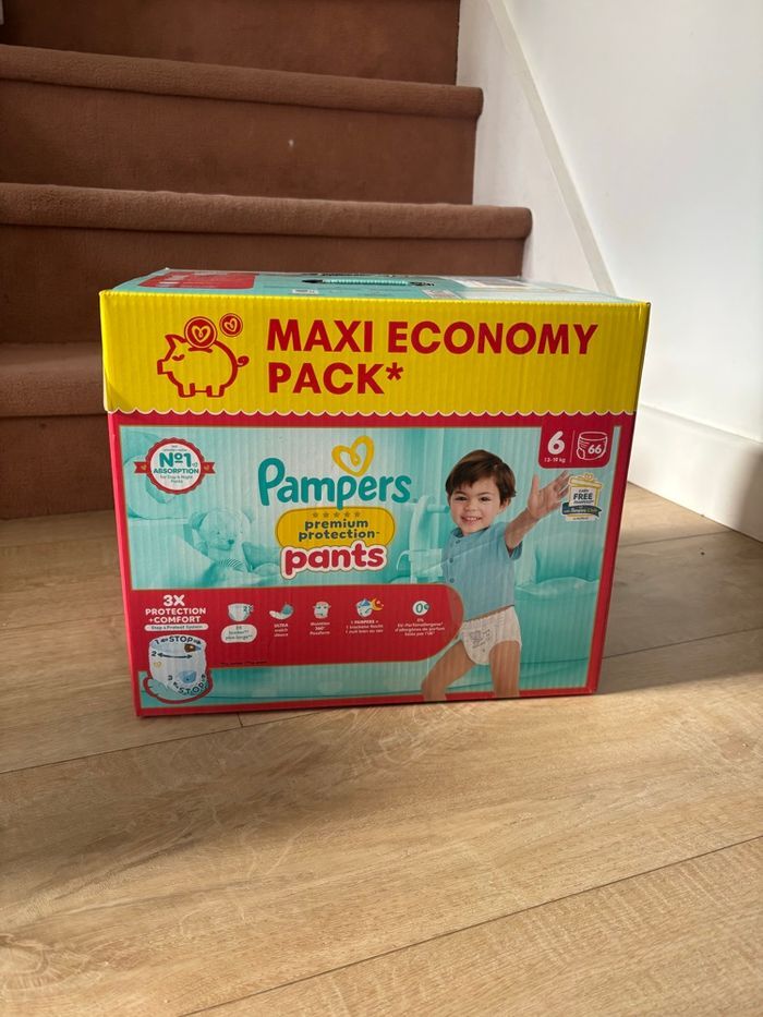 Maxi Pack Couches Pampers Premium Protection Pants T6