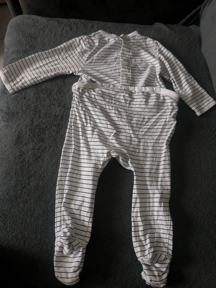 Pyjama " mini costaud comme papa" 12 mois - photo numéro 5