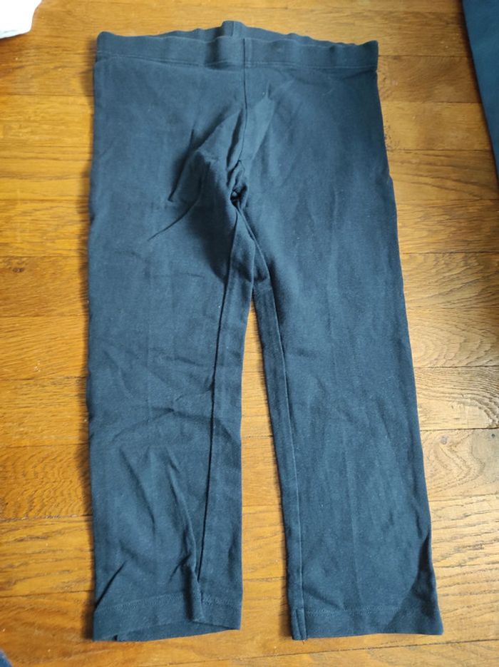 Legging court bleu marine