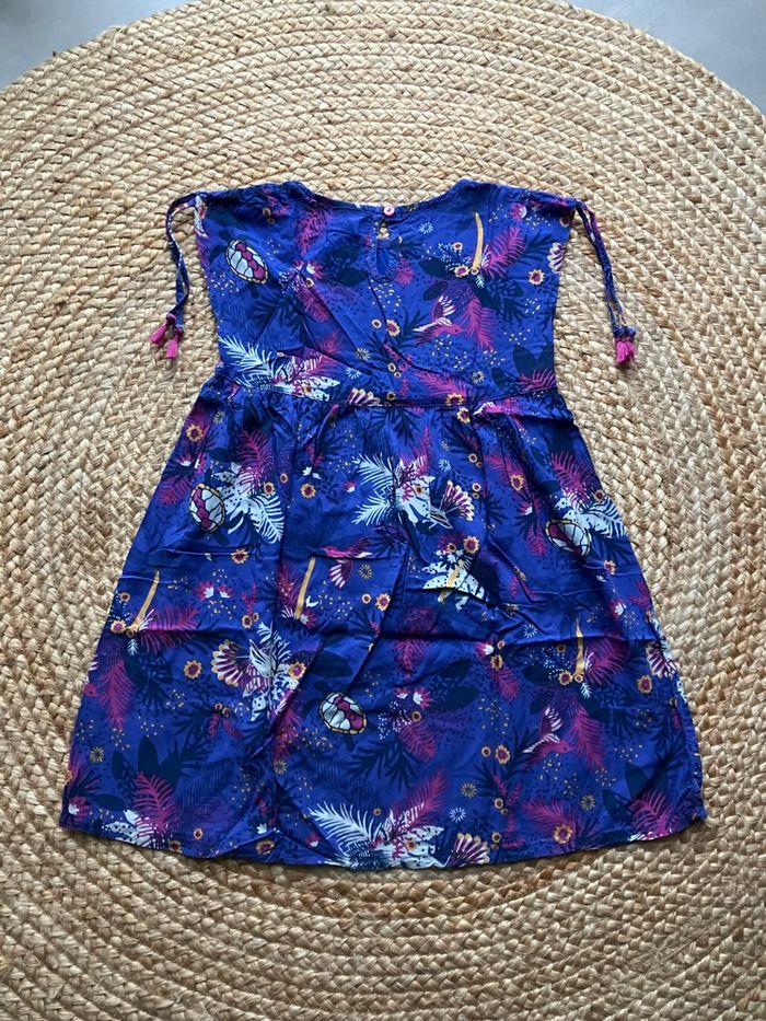 Robe bleue multicolore la Compagnie des Petits 6 ans - photo numéro 4
