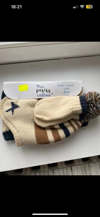 Bonnet, tour de cou et moufle