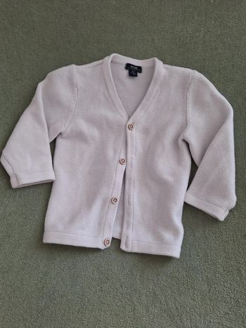 Gilet blanc kiabi 9mois