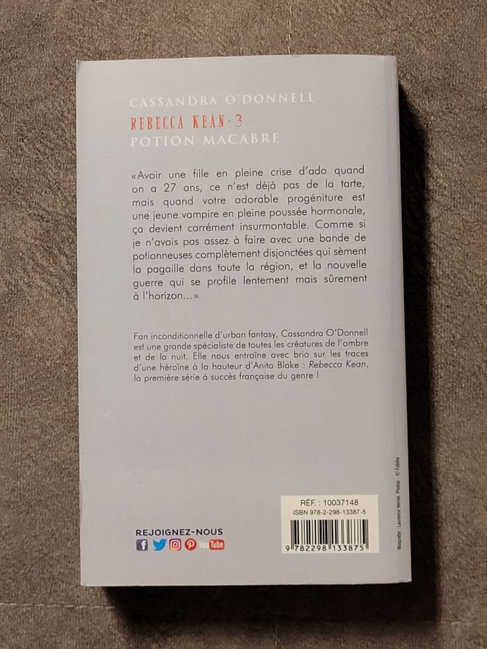 Rebecca Kean - Tome 3 - Potion macabre Cassandra O'Donnell - photo numéro 2