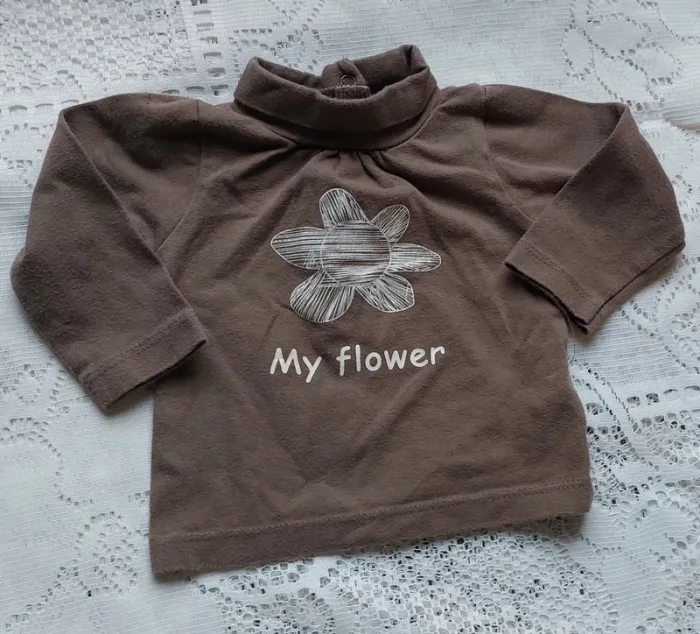 Haut bébé, Inextenso, taille 3mois " My flowers" - Doux et stylé !
