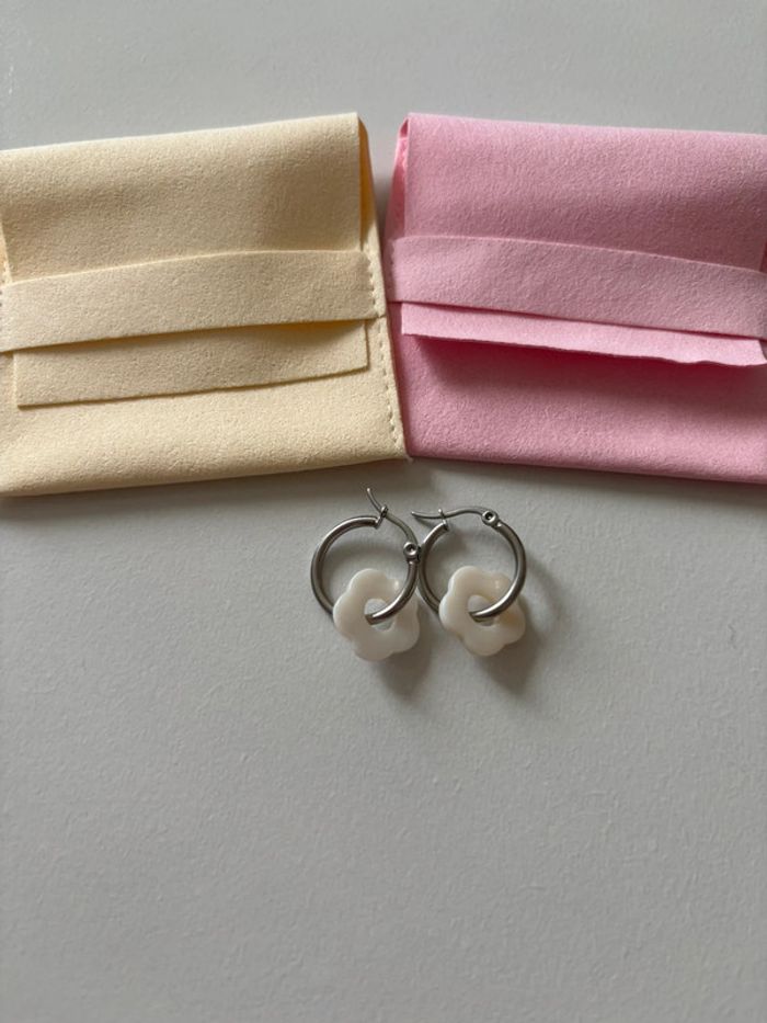 Créole pendentif fleur