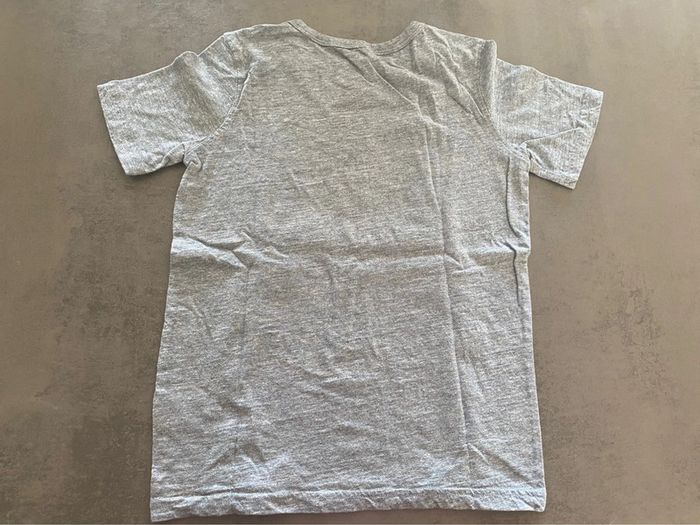 T-shirt uni bleu chiné 8-10 ans H&M - photo numéro 3