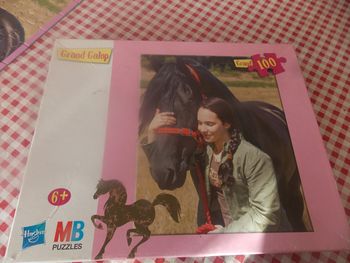 Puzzle Grand Galop 100 piéces complet MB