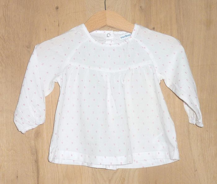 Blouse vert baudet 9 mois