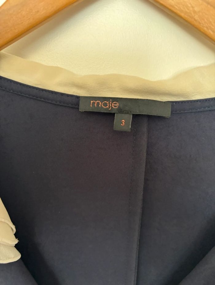 Robe bicolore sans manches Maje - photo numéro 11