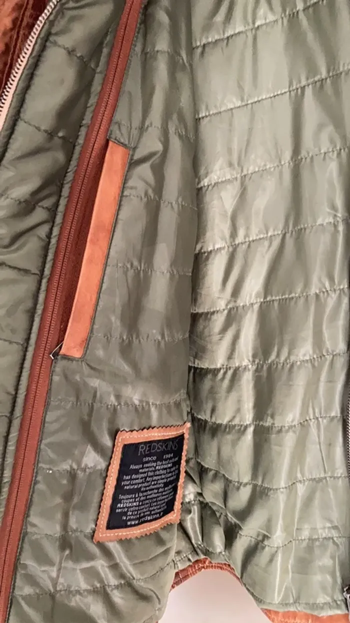 Blouson homme en cuir d’agneau camel XL Redskins - photo numéro 6