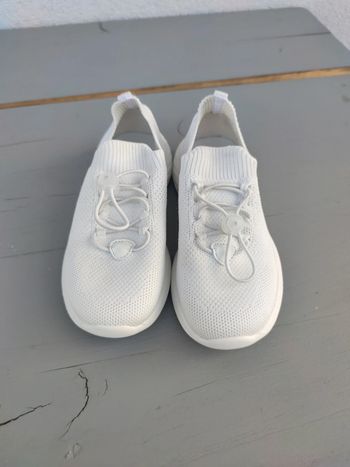 Baskets toile blanche