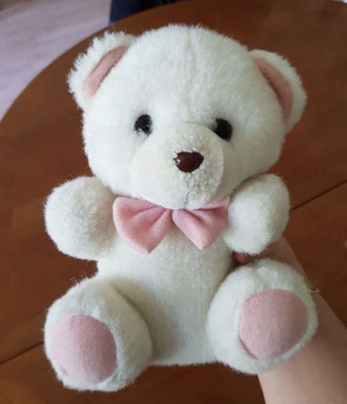 Peluche ourson blanc