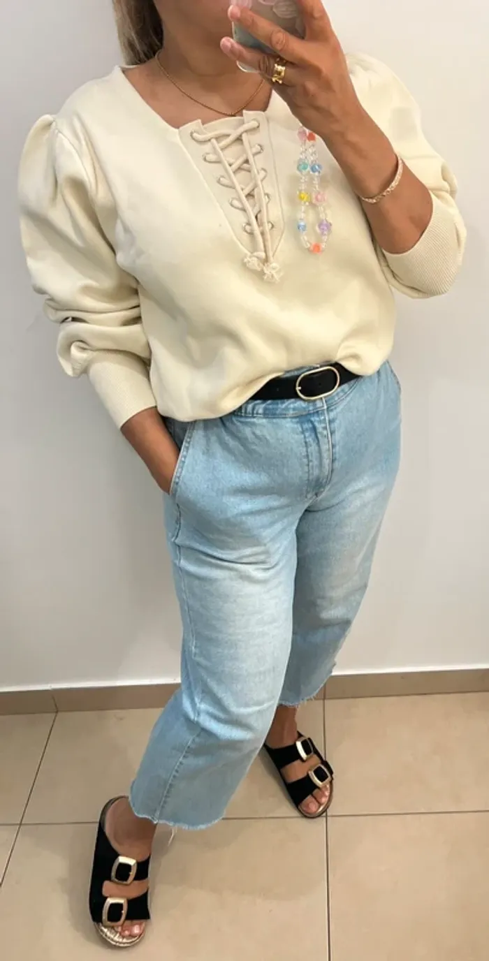Pull Sandro Manches Bouffantes Taille 3(40) - photo numéro 9