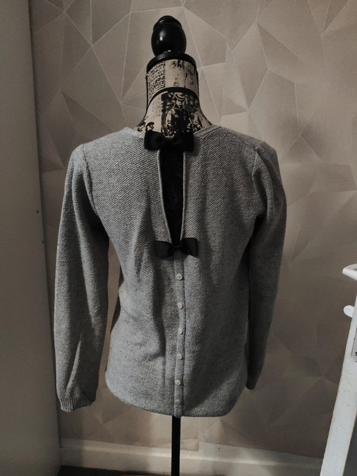 Pull gris - photo numéro 3