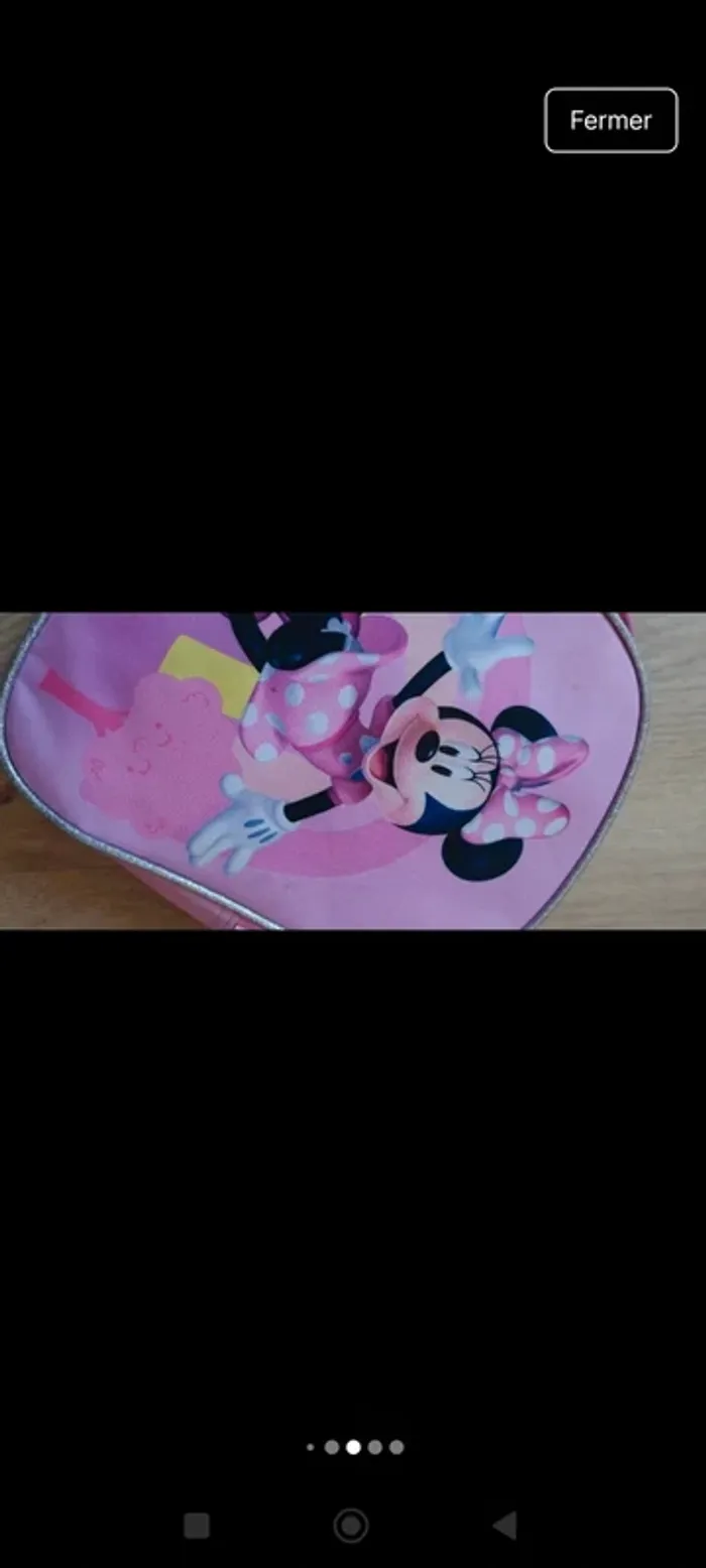 Cartable sac a dos Minnie rose - photo numéro 6