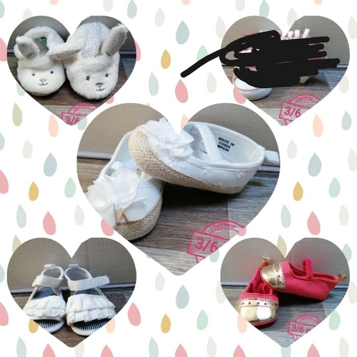 Lot chaussures 3/6 mois