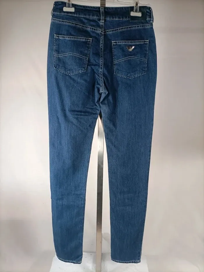 Jean slim bleu clair Armani Jeans taille 36 en coton stretch - photo numéro 4