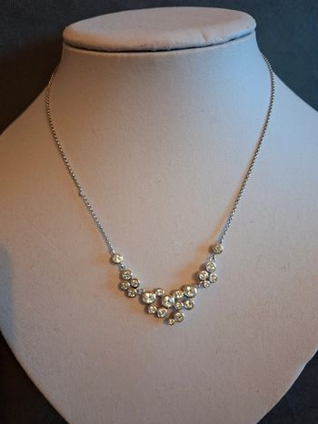Magnifique Collier Pendentif "Bulles Scintillantes" avec Cristaux