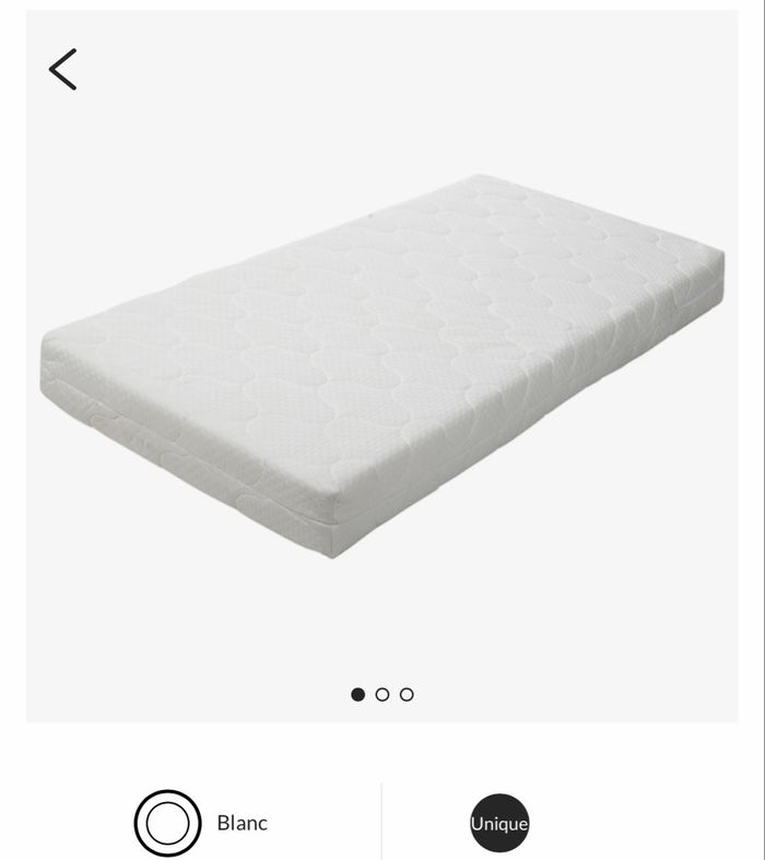 Matelas bébé bambou