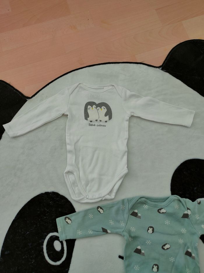 Lot de 2 bodies bébé garçon taille 6 mois neuf - photo numéro 5
