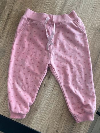 Pantalon Jogging rose à motif fleur 18 mois