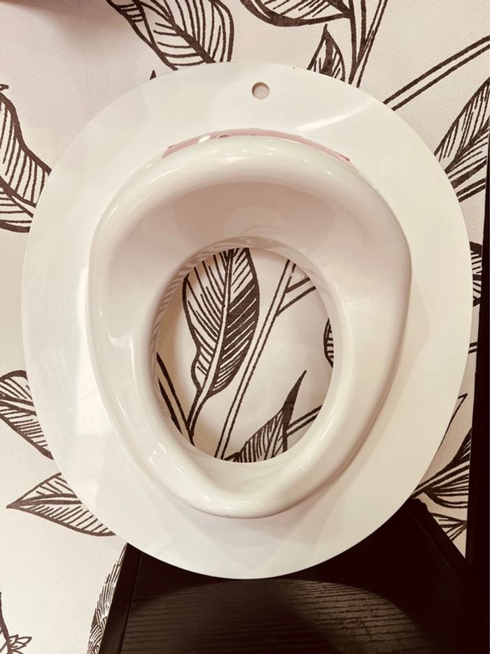Réducteur de wc toilette pommette blanc 💙