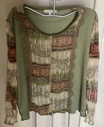 T shirt femme vert kaki T4