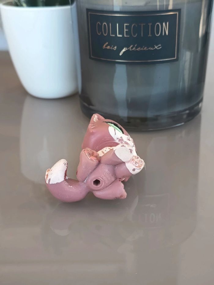 Littlest Pet Shop #1761 pink purple persian cat (mold 2) - photo numéro 3