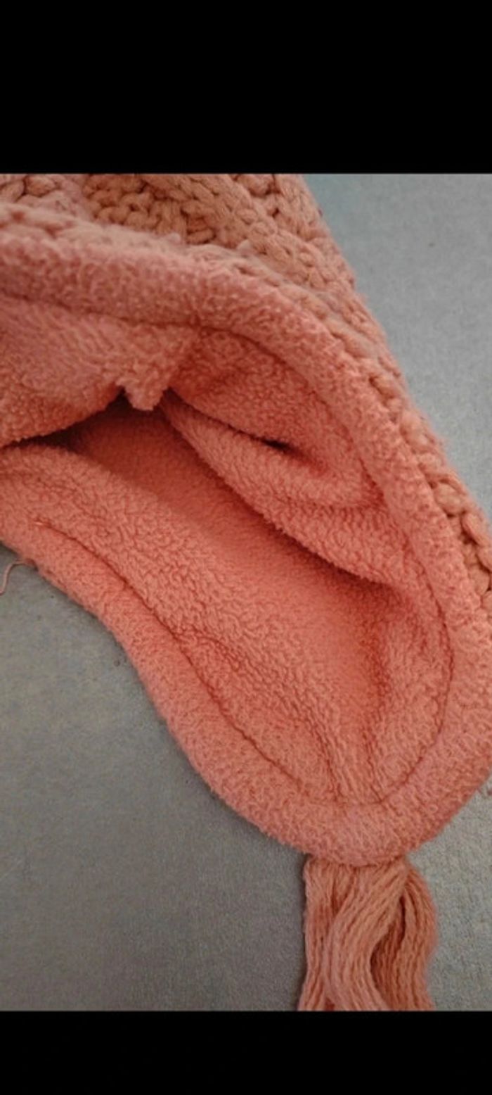 🧡Tour de cou + bonnet péruvien corail 6 ans Kiabi - photo numéro 5