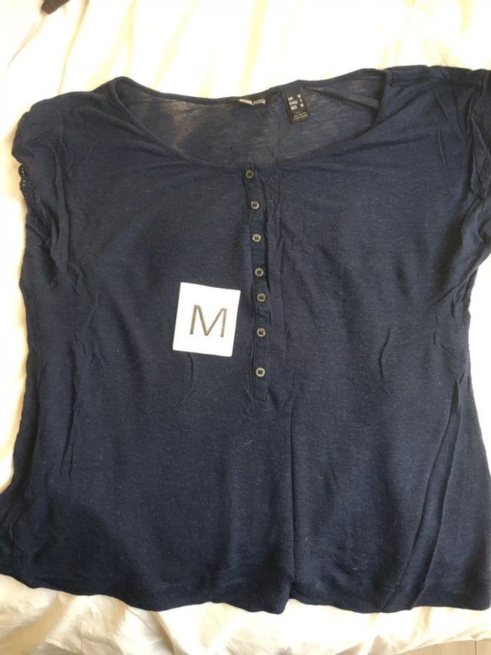T-shirt Mango (marine), M / 38 / 10