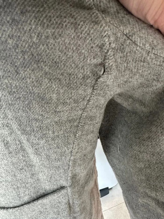Manteau caban gris Zara - photo numéro 3