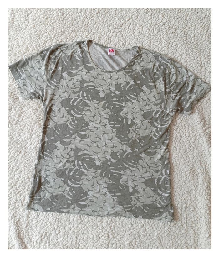 T-shirt Doretennis gris chiné motif militaire cute garçon -