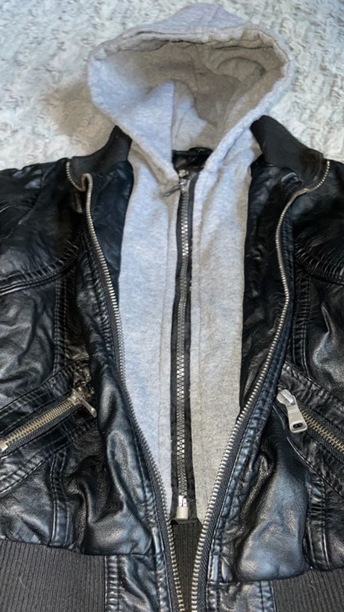 Blouson style perfecto taille 6/7 ans - photo numéro 2