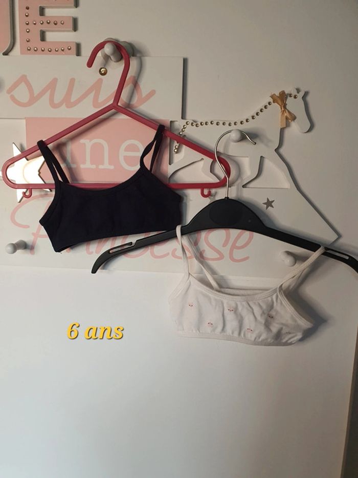 2 brassières 6 ans
