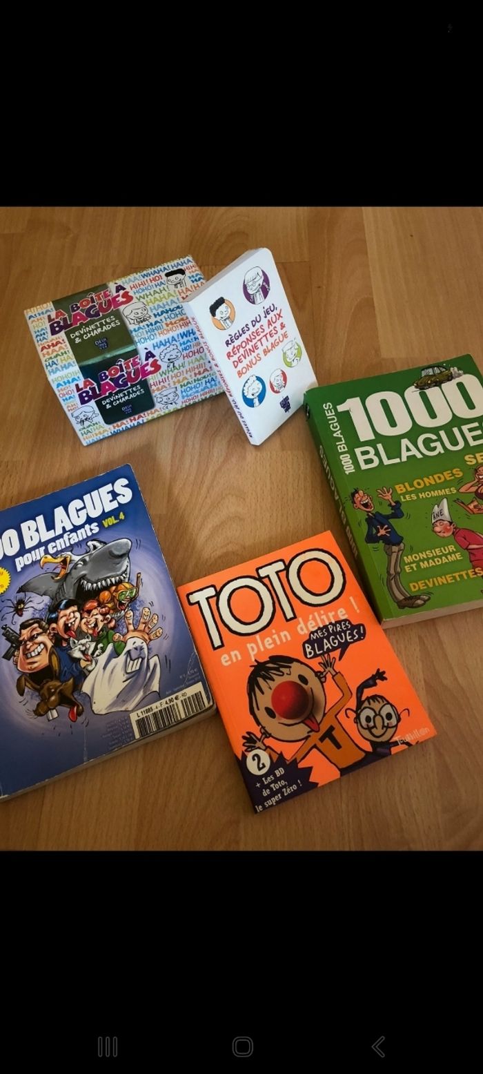 Lot livres blagues