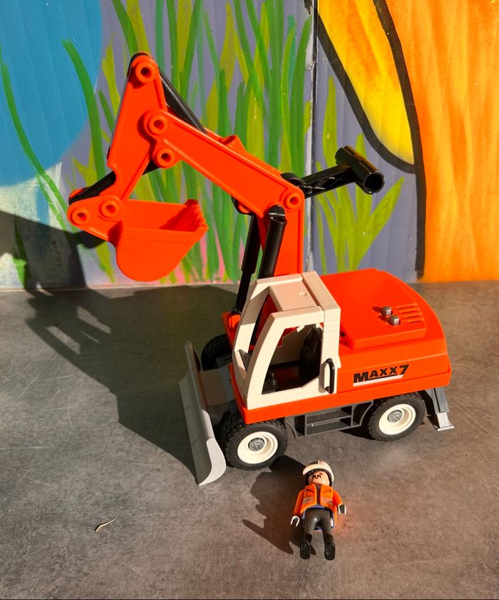 Tractopelle playmobil