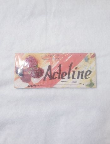 Magnifique plaque décorative prénom Adeline