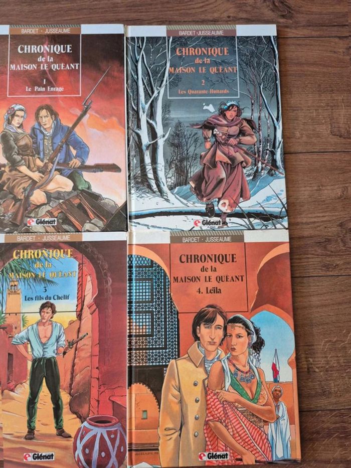 Lot de 4 bandes dessinées Chronique de la maison Quéant - photo numéro 3