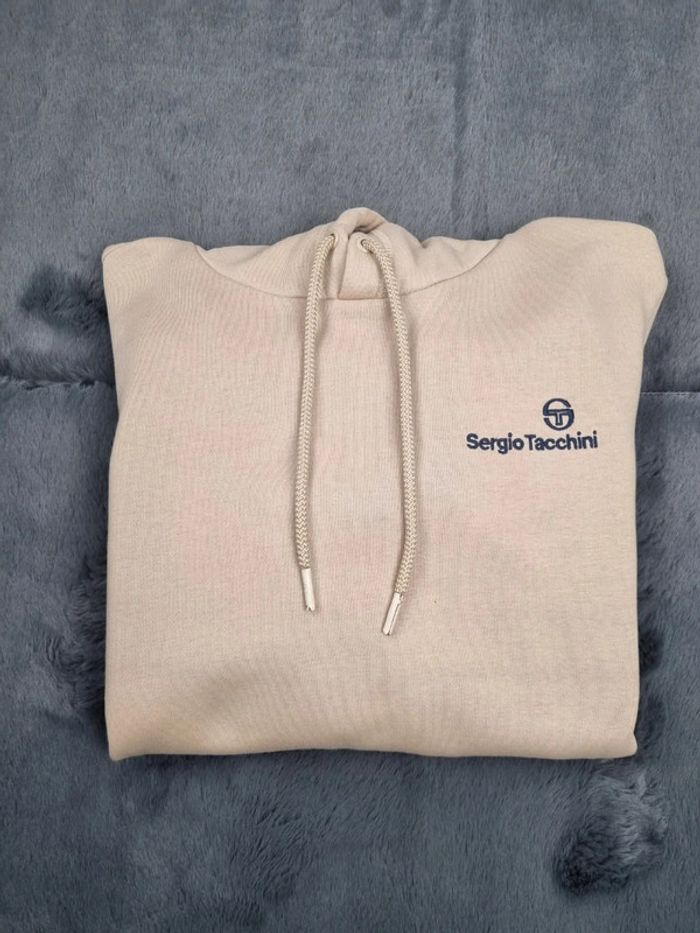 Pull capuche Sergio Tacchini beige, S Hommes - photo numéro 2