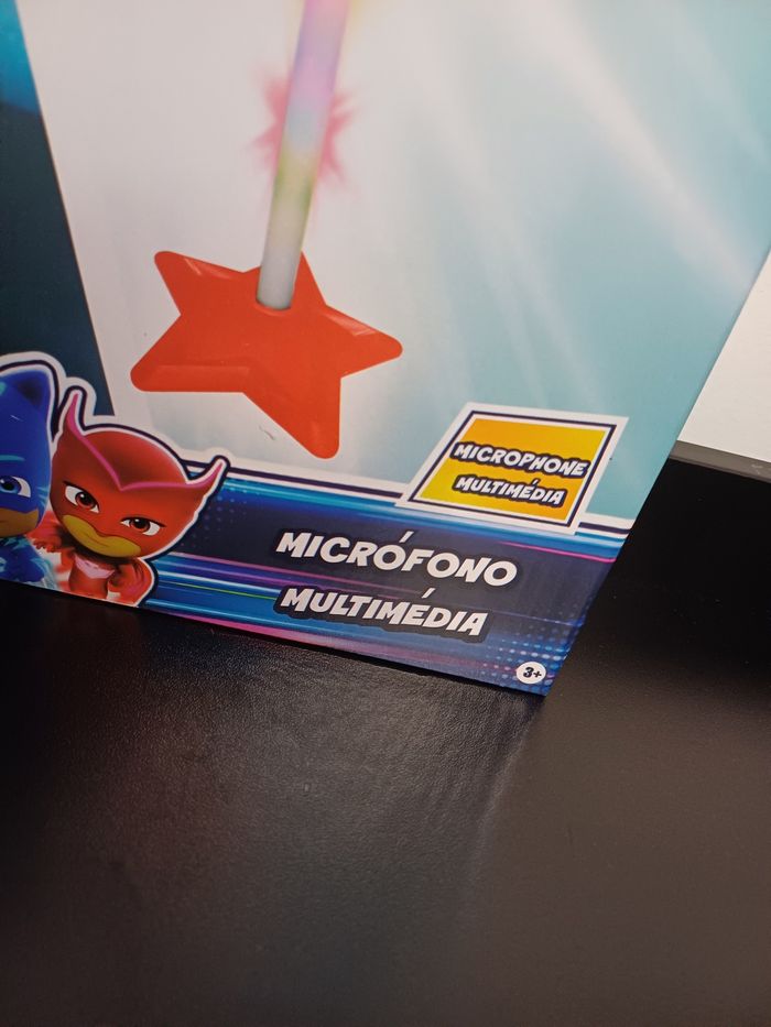 🧸Micro pour enfant pjmasks avec possibilité de connecter un téléphone dessus neuf avec étiquette - photo numéro 3