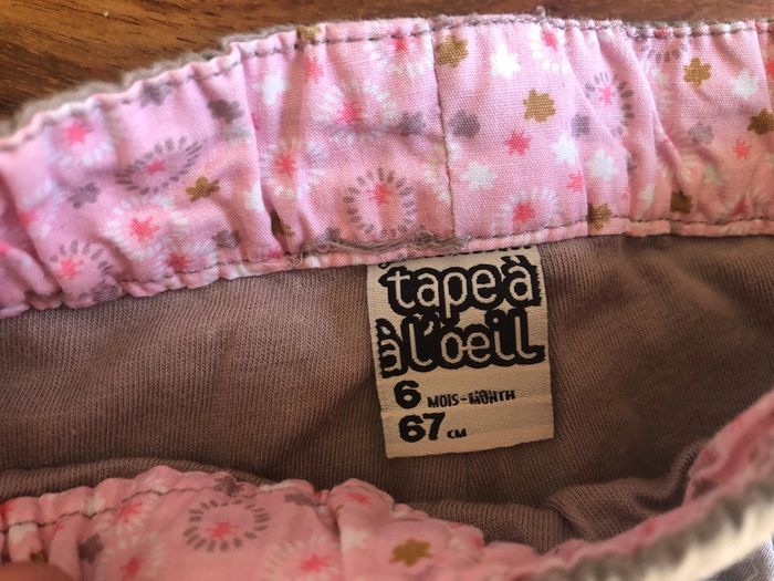 Short pantacourt bébé fille Tape à l’œil 6 mois / 67 cm - photo numéro 3