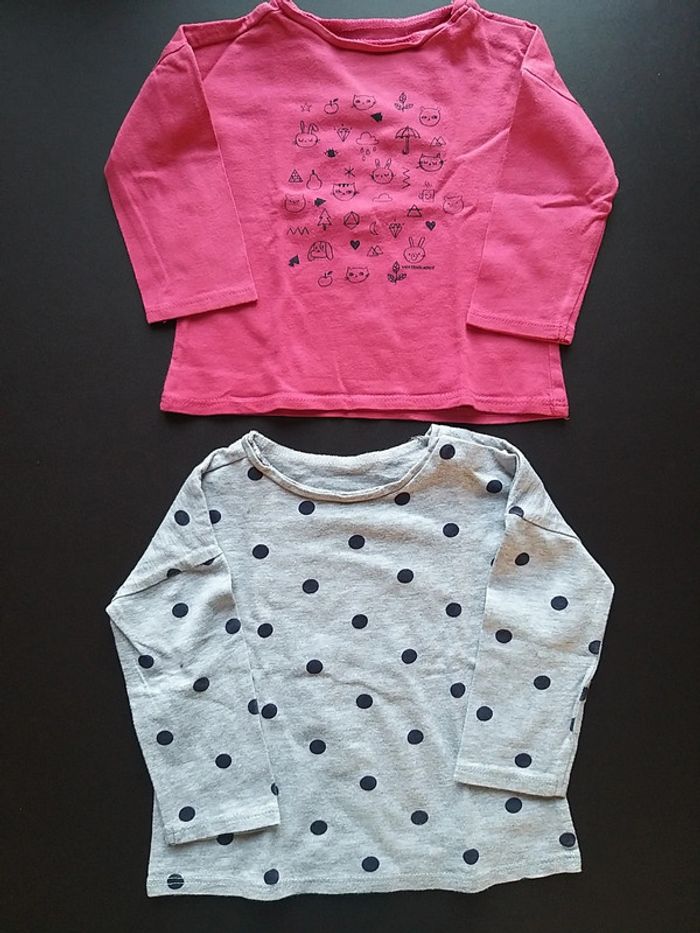 Lot de 2 t-shirts en 6 mois