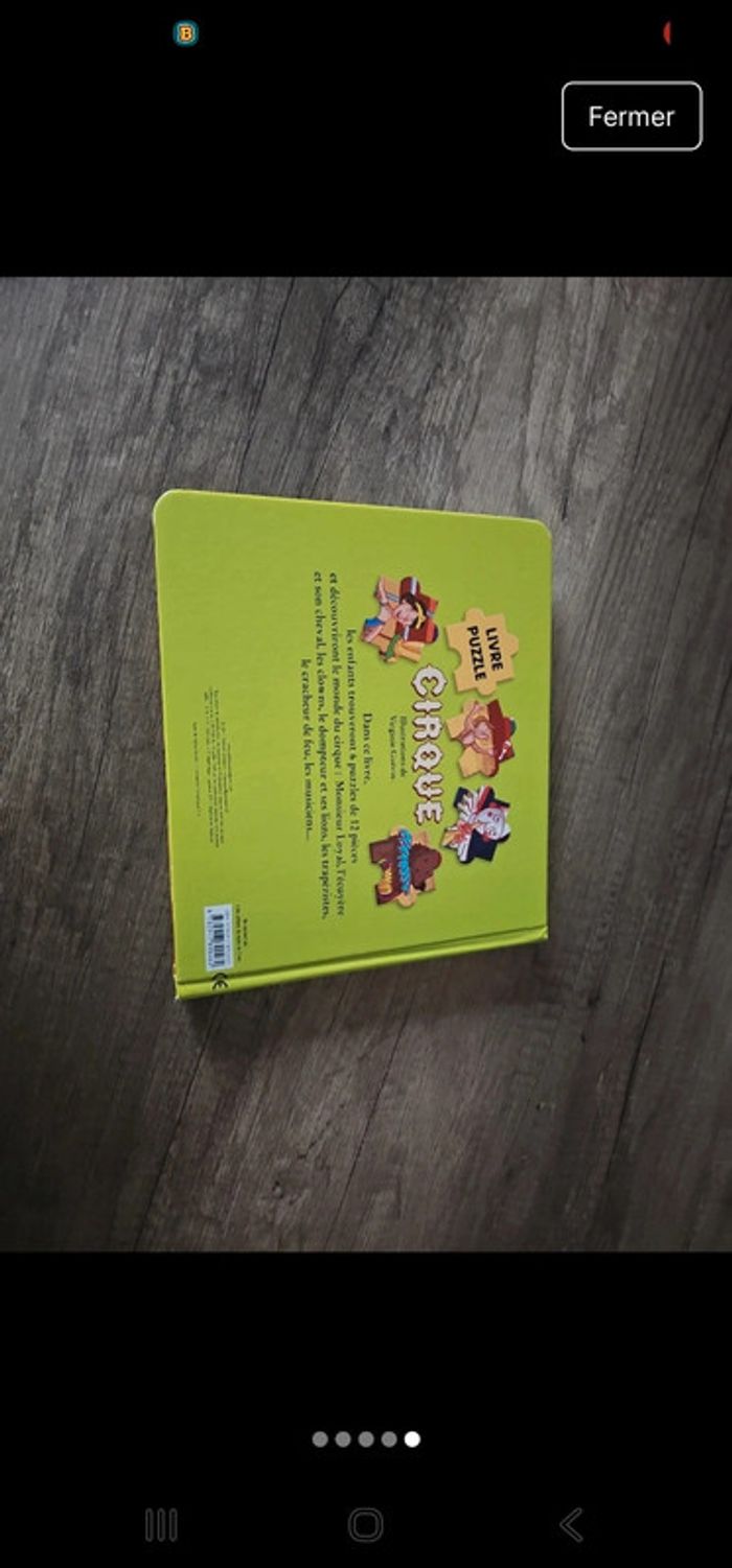 Livre puzzle le cirque - photo numéro 4