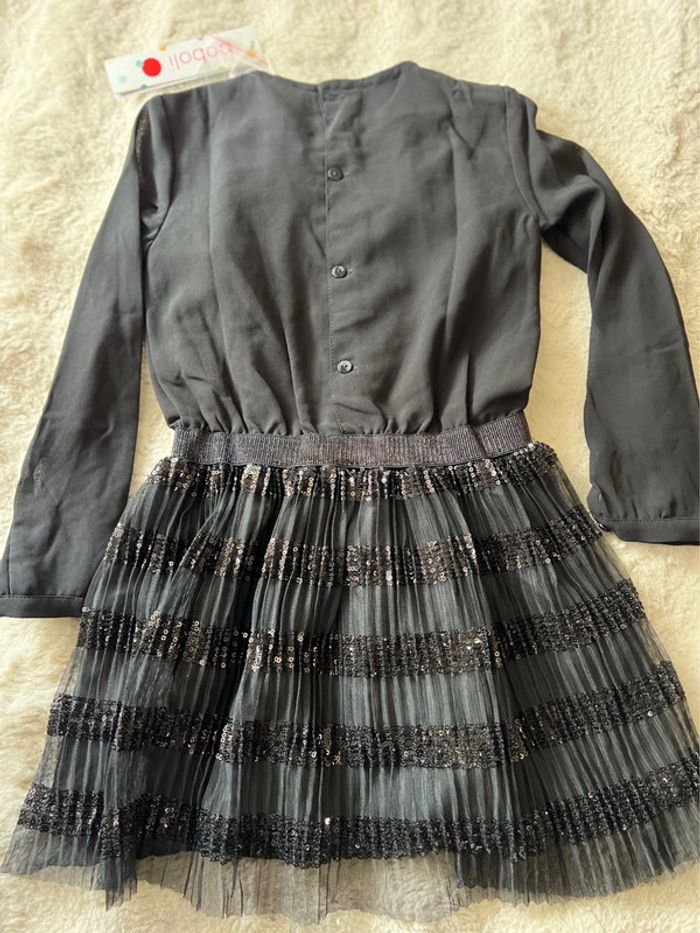 Robe de fête fille 5 ans magnifique avec sacoche - photo numéro 5