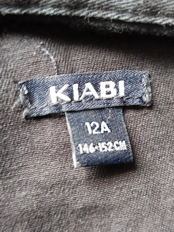 Robe en jean bleu marine manches longues Kiabi taille 12 ans - photo numéro 4