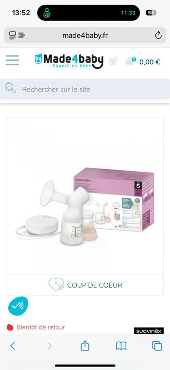 Tire lait suavinex neuf jamais déballé