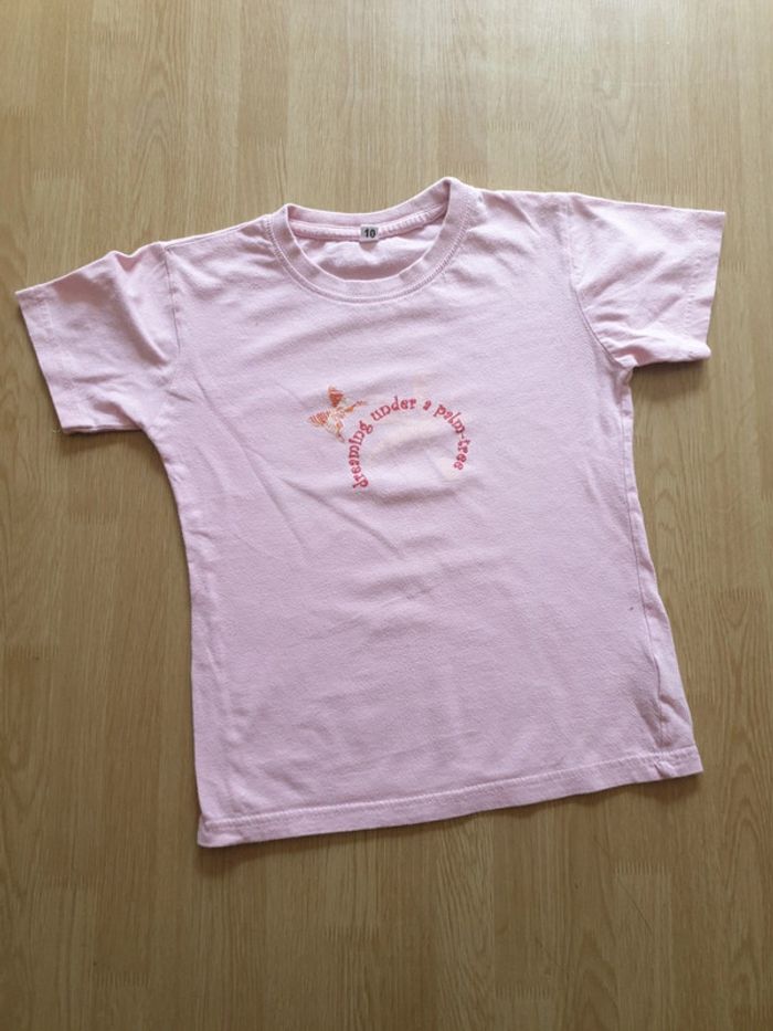 t shirt palmier papillon