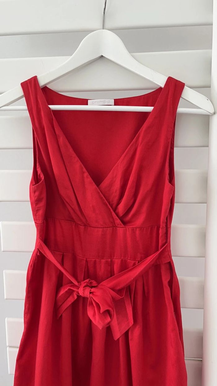 Robe rouge cintrée promod S comme neuve - photo numéro 3