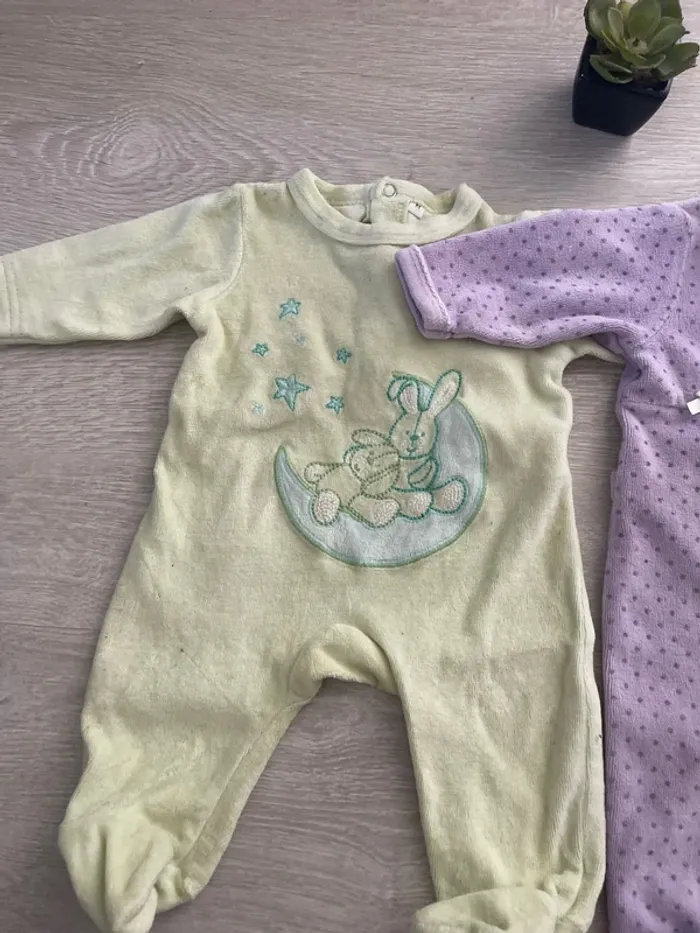 Lot de 2 pijama 0 mois - photo numéro 2