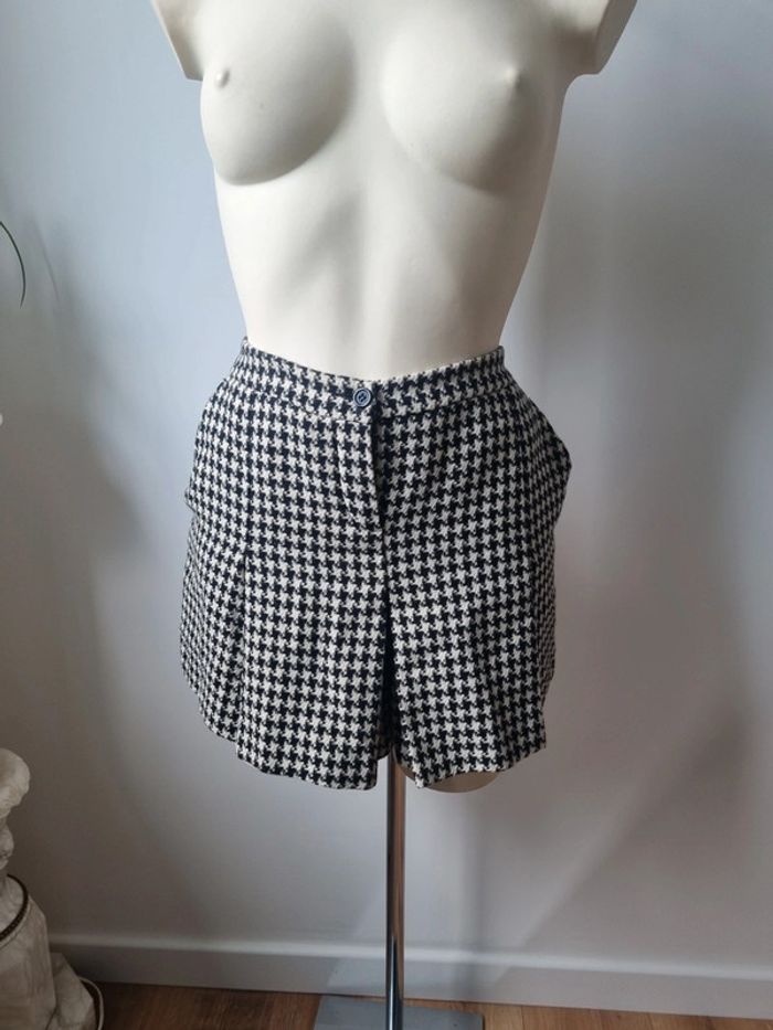Short jupe Kookai motif damier en laine - photo numéro 2